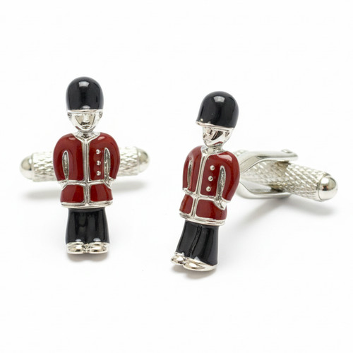 Guardsman cufflinks onyx art - -,