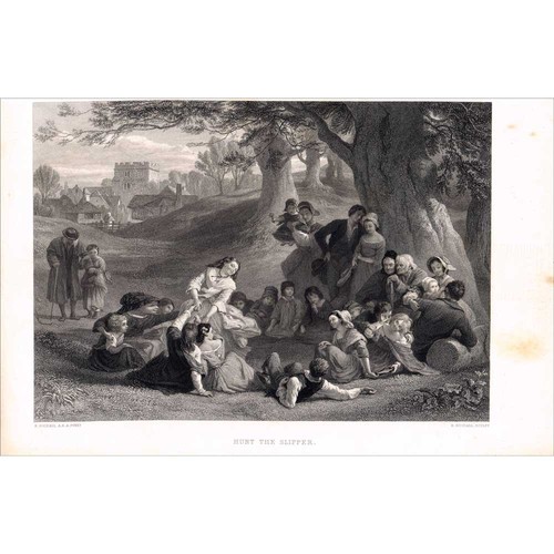 Antique engraved print - print,