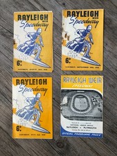 Speedway programmes x 4 Rayleigh 1948 1949 1951 v Halifax Plymouth etc.