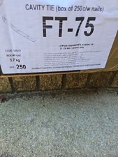 Cavity Wall Tie Ft-75 250 Qty With Nails