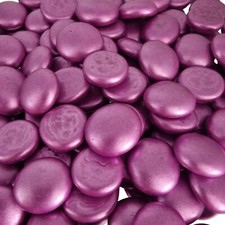 Metallic Pink Glass Pebbles Mosaic Gems for Vase Decor, Wedding, Crafts 18-20mm