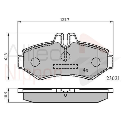 Brake pads set for - brake,