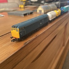 N Gauge Diesel Along With Some Track And Buildings