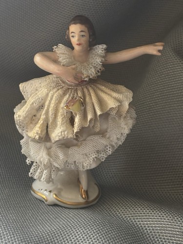 Vintage miniature dresden lace - dresden,