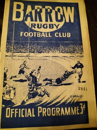 Vintage rugby league programme - rugby,