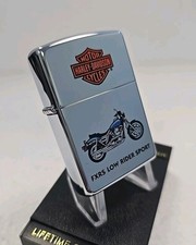 GENUINE Zippo Lighter HARLEY FXRS LOW RIDER SPORT HP Chrome 1995 NEW IN BOX
