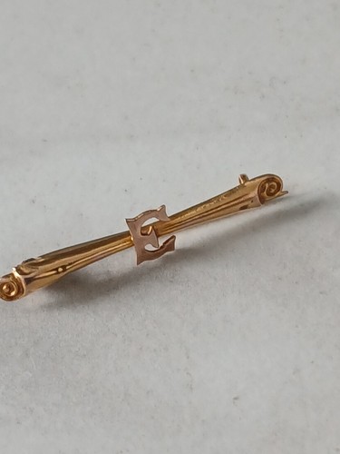 Vintage 9ct gold tie pin - 9ct,