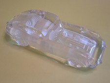 Vintage Collectible Hofbauer German Frosted Glass Car Ornament / Paperweight