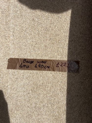 Carpet offcut wool beige - , 4m
