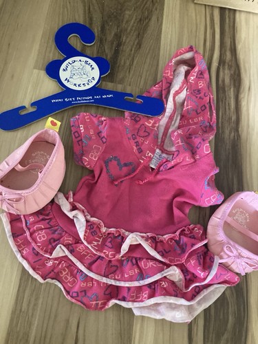 Build bear pink - heart, ruffle