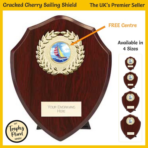 Sailing shield trophy cracked - shield,