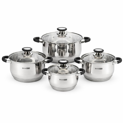 Stainless steel stock pot set - stainless,