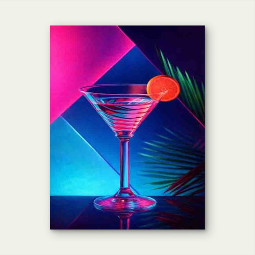 Neon martini vibes - martini,
