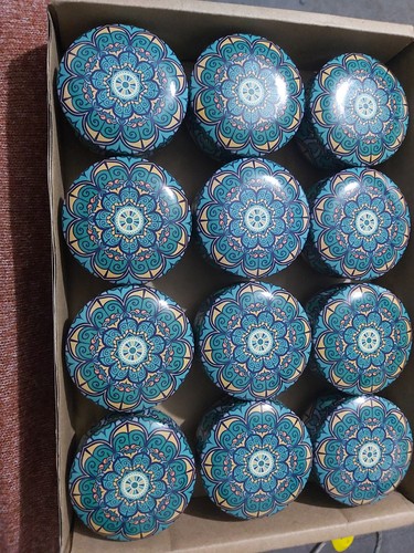 Empty candle tins - tins, mandala