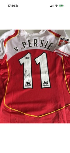 Signed arsenal shirt van - shirt,