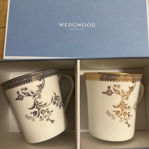 Wedgwood vera wang mug pair - wang,