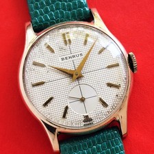 Benrus Cross Hair Waffle Dial