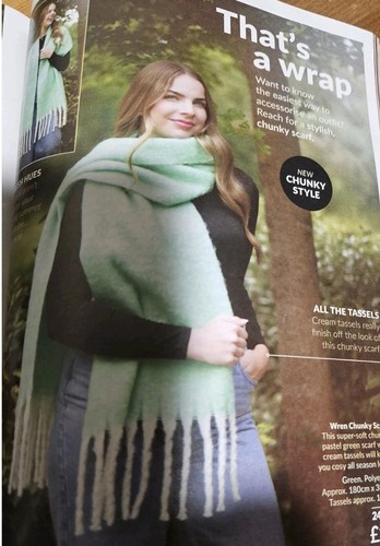 Avon wren green chunky - chunky, scarf