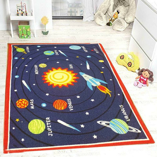 Kids planet rug 100x165cm - kids,