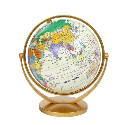 Mini world globe with plastic - with,