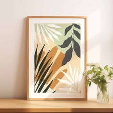 A4 Green Leaves And Abstract