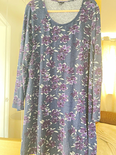 Evans grey purple - evans, floral