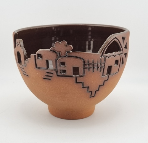 Studio pottery terracotta pot - studio,
