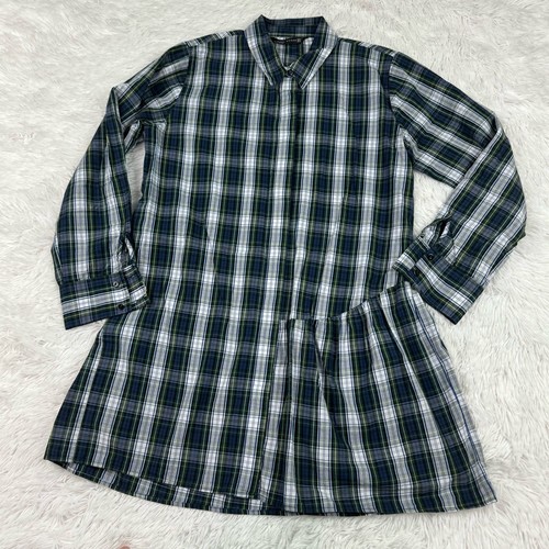 Zara women long sleeve plaid - women's,