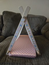 Designafriend Sleepover Teepee With Pink  Mattress