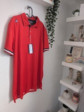 new mens red Bunker Mentality Men's Golf Polo Shirt Size XXL polygiene fresh 