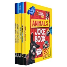 National Geographic Kids A Fun-Filled Family Game Animals Collection 5 Books Set