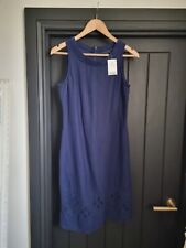 Next Navy Linen Blend Dress
