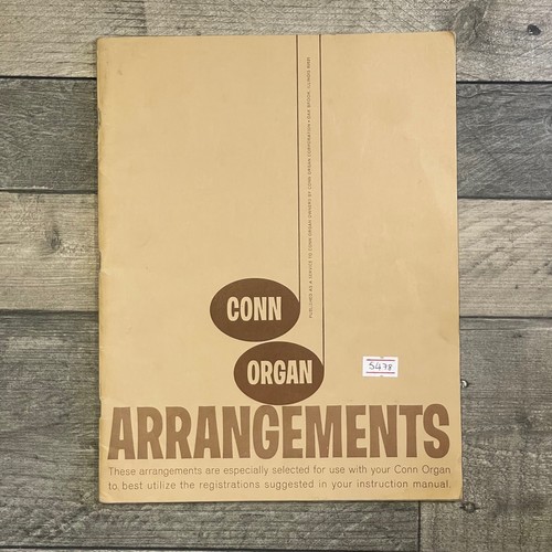 Conn organ arrangements sheet - conn,