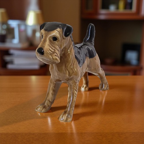 Vintage airedale terrier dog - vintage,