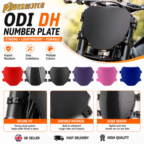 Odi number plate black bike - number,