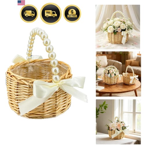 Wedding flower girl basket - flower,