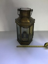 Vintage  Brass WW1 large oil lantern dated 1915