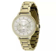 Radley AMOLED HD S33 Yellow Gold Bracelet, 20 stone set up Bezel, Ultra Slim