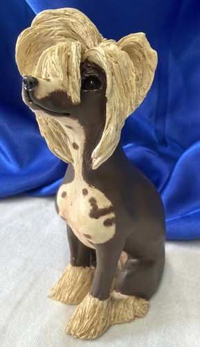 Chinese crested dog figurine - chinese,