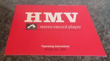 HMV 2025 Stereo Record Player Operating Instructions