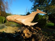 Wooden Whale Carving - Hand
