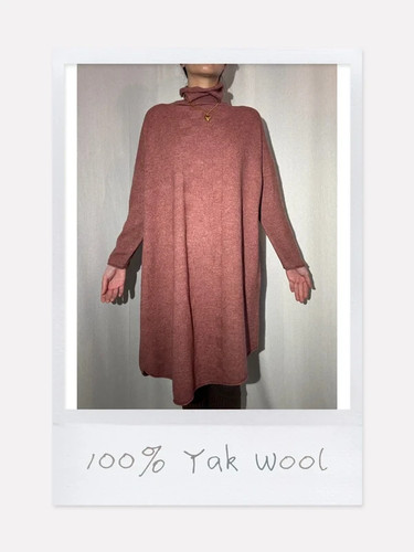 100 yak wool slouchy relaxed - 100%,