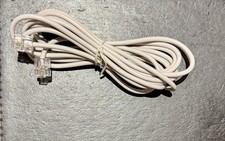 RJ11 to RJ11 Telephone Cable 6’-0” Long White