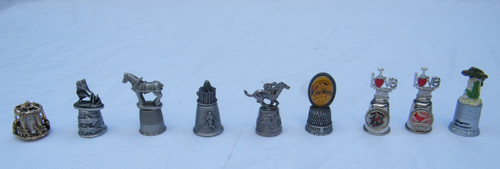 Porcelain thimble lot set 9 - lot,