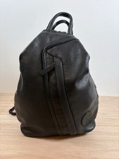 Leather 3 In 1 Bag Black Rucksack Handbag Shoulder Bag Italian Vera Pelle Antica