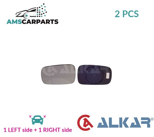 Rear view mirror glass - view, pair