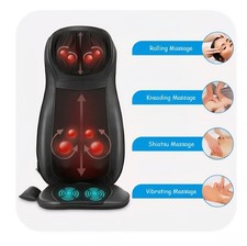 Shiatsu Experience Back Neck & Shoulder Heat Massager Car Seat Pad
