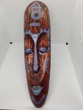 Wooden Wall Mask H50cm x W15cm
