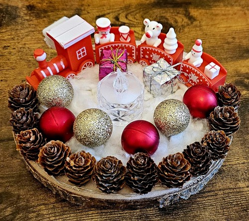 Christmas wooden table - christmas,
