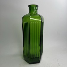 Vintage Poison Apothecary Green Bottle 7” Tall Green Glass Good Condition